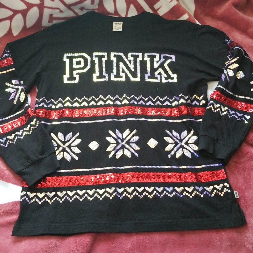 PINK Bling holiday top!